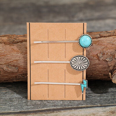 Turquoise Hair Pins | 3 Piece Set