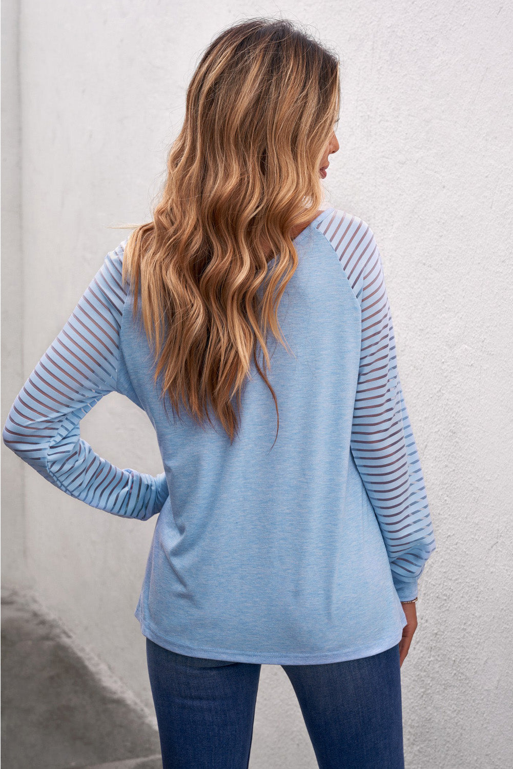 Brynleigh Sheer Striped Top | Multiple Colors