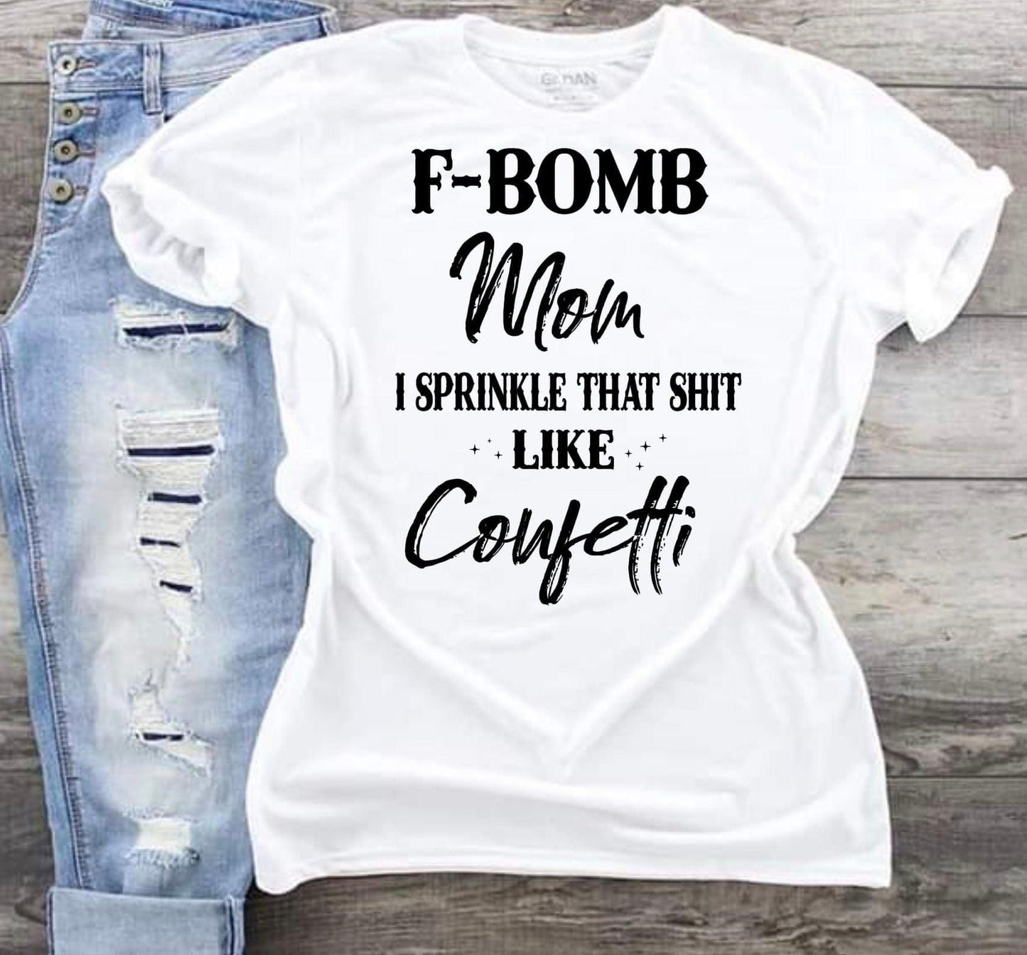 F-Bomb Mom Adult Unisex Shirt - Bella Lia Boutique