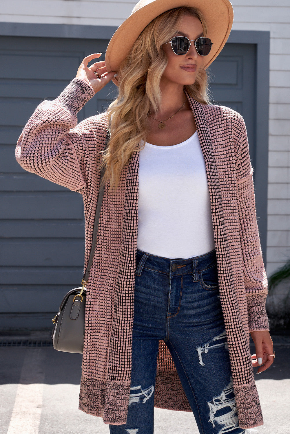 Heathered Open Front Cardigan | Multiple Colors