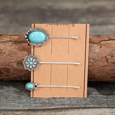 Turquoise Hair Pins | 3 Piece Set