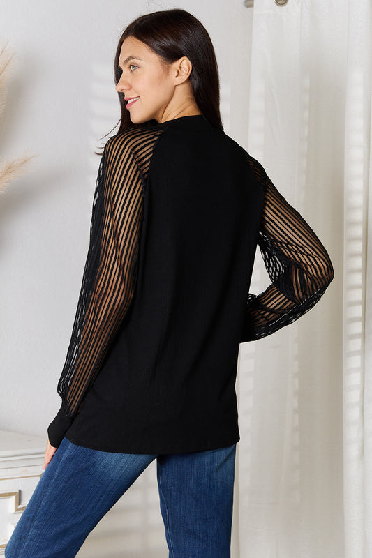 Contemporary Swerve Raglan Blouse