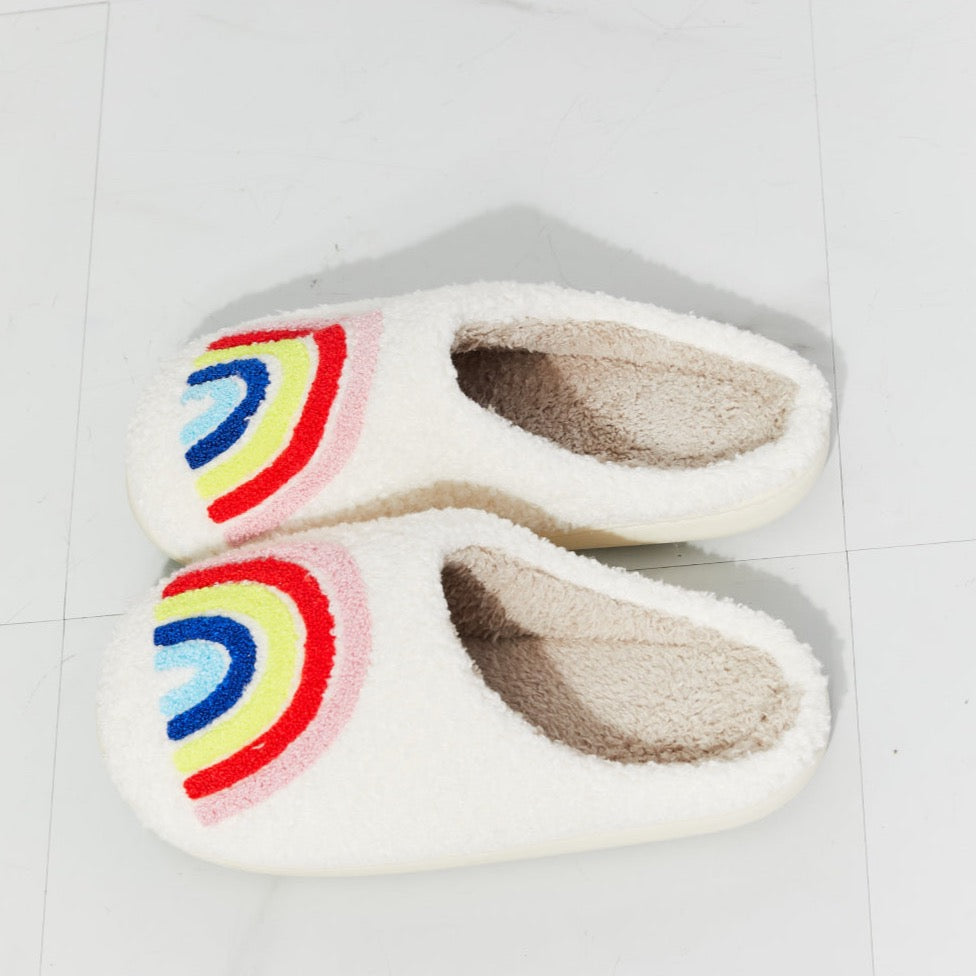 Rainbow Plush Slippers