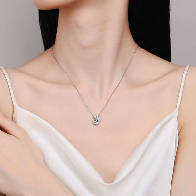 Moissanite Pendant Necklace