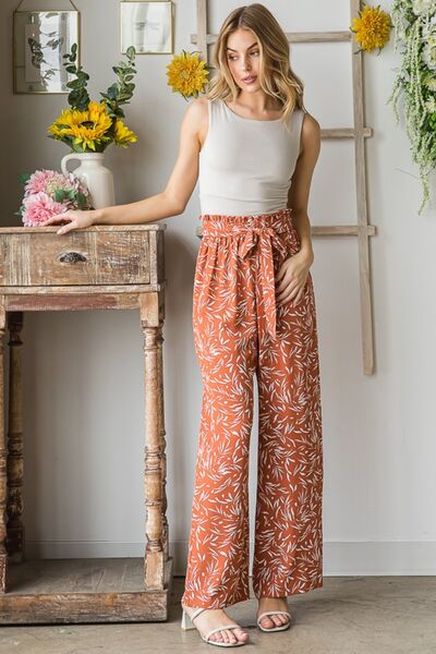 Dainty Floral Casual Pants