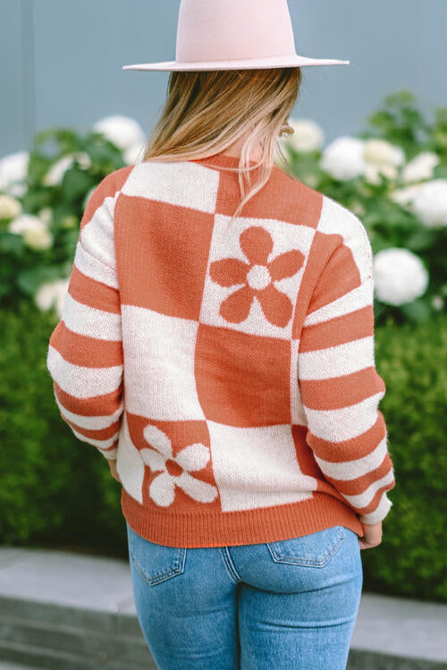 Terracotta Contrast Sweater