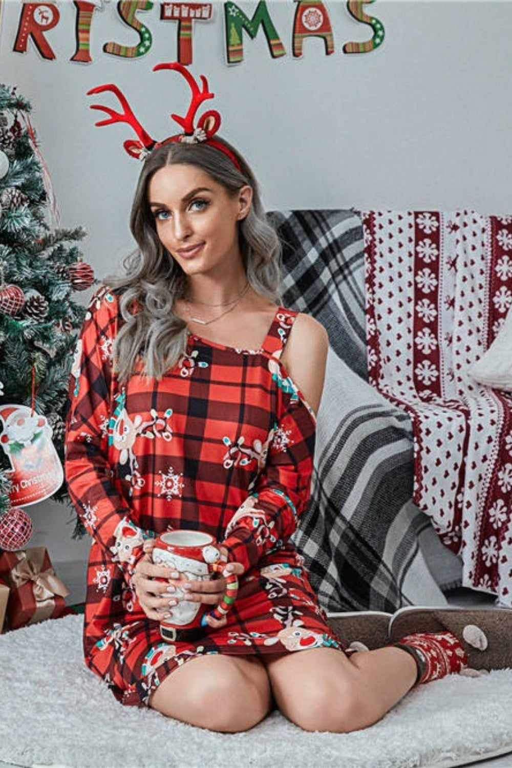 Christmas Asymmetrical Dress | Multiple Colors