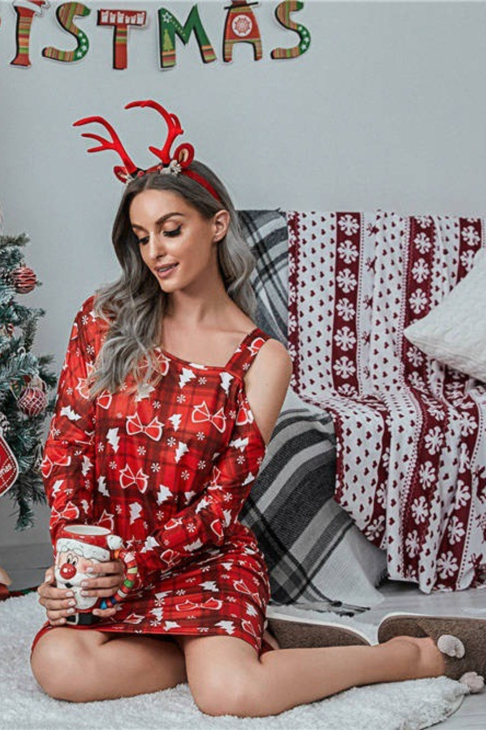 Christmas Asymmetrical Dress | Multiple Colors