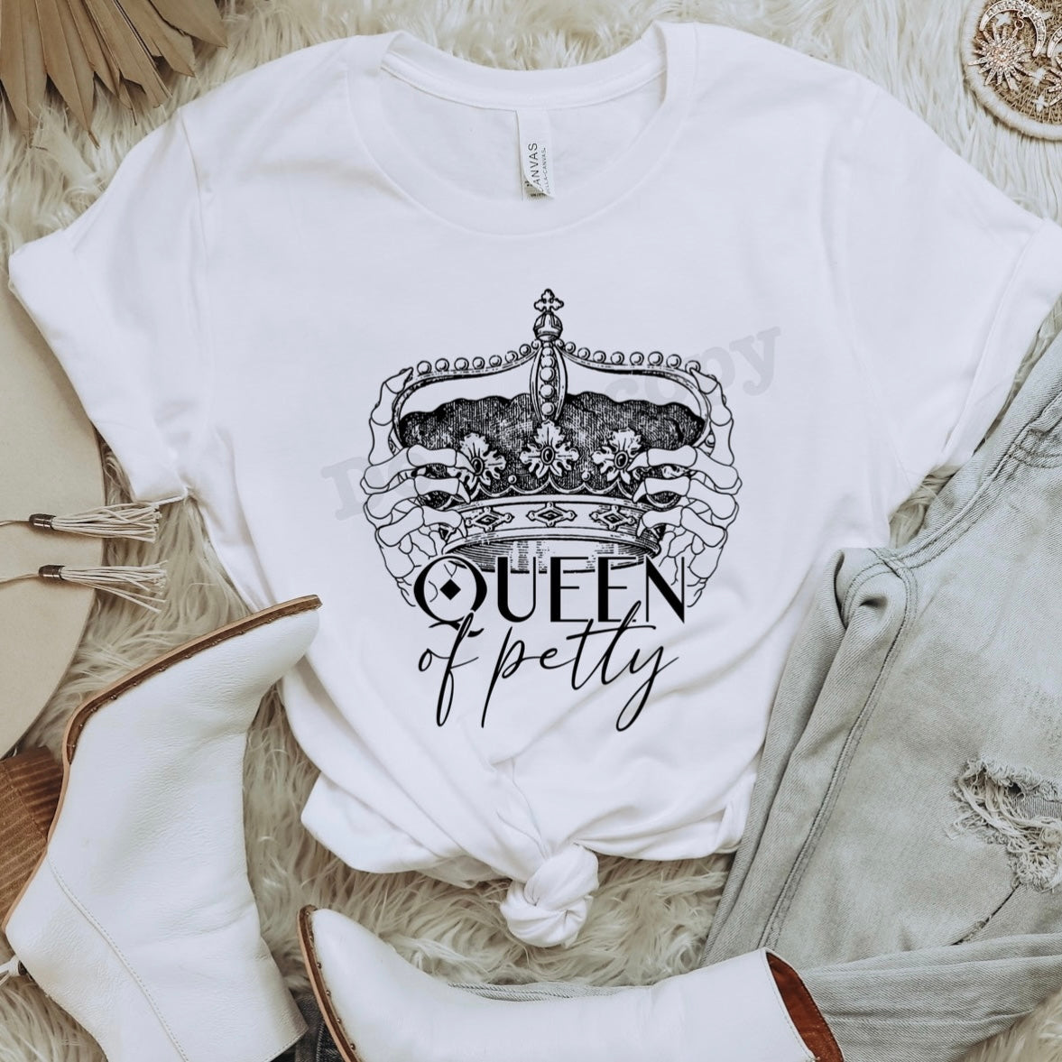 Queen of Petty Graphic Tee or Sweatshirt - Bella Lia Boutique