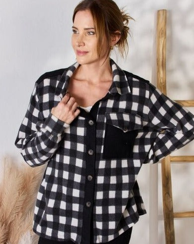 Days Go By Plaid Button-Up Jacket