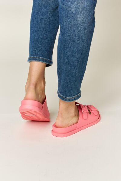 Double Buckle Sandals | Pink