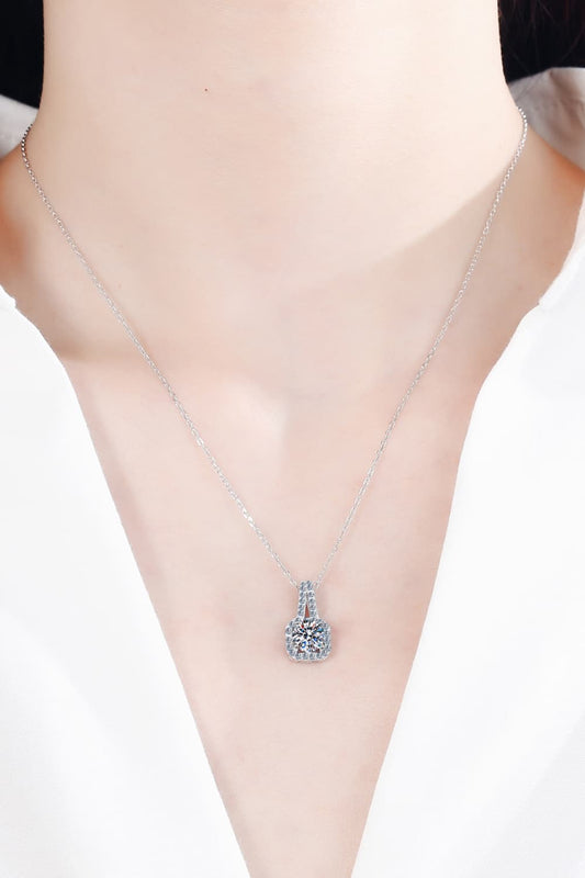 Moissanite Sterling Silver Necklace