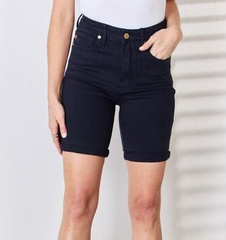 Liana High-Waist Tummy Control Bermuda Shorts | Judy Blue