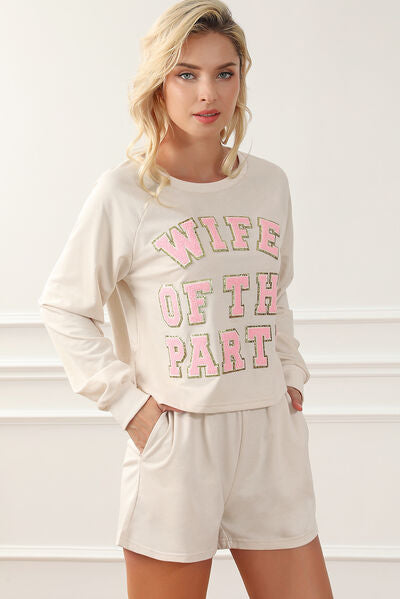 Wife of the Party Top & Shorts Lounge Set