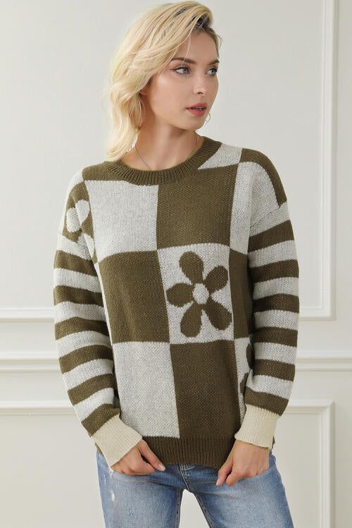 Terracotta Contrast Sweater