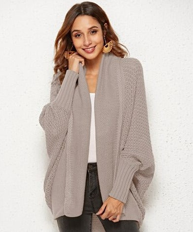 Open Front Batwing Sleeve Cardigan | Multiple Colors