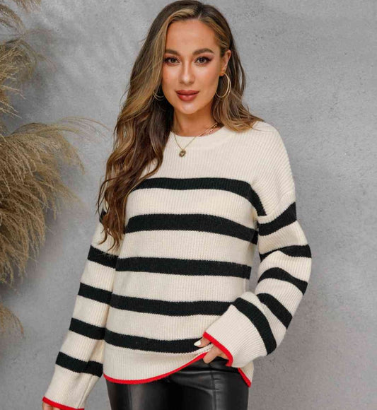 For the Love of Stripes Sweater