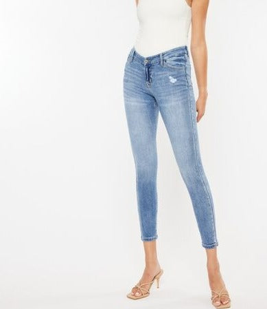 Let Me Be High-Waist Cat's Whiskers Skinny Jeans | Kancan