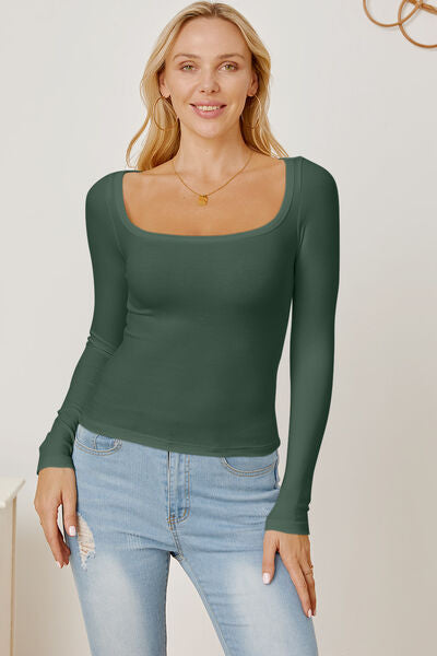 Back to the Basics Square Neck Top