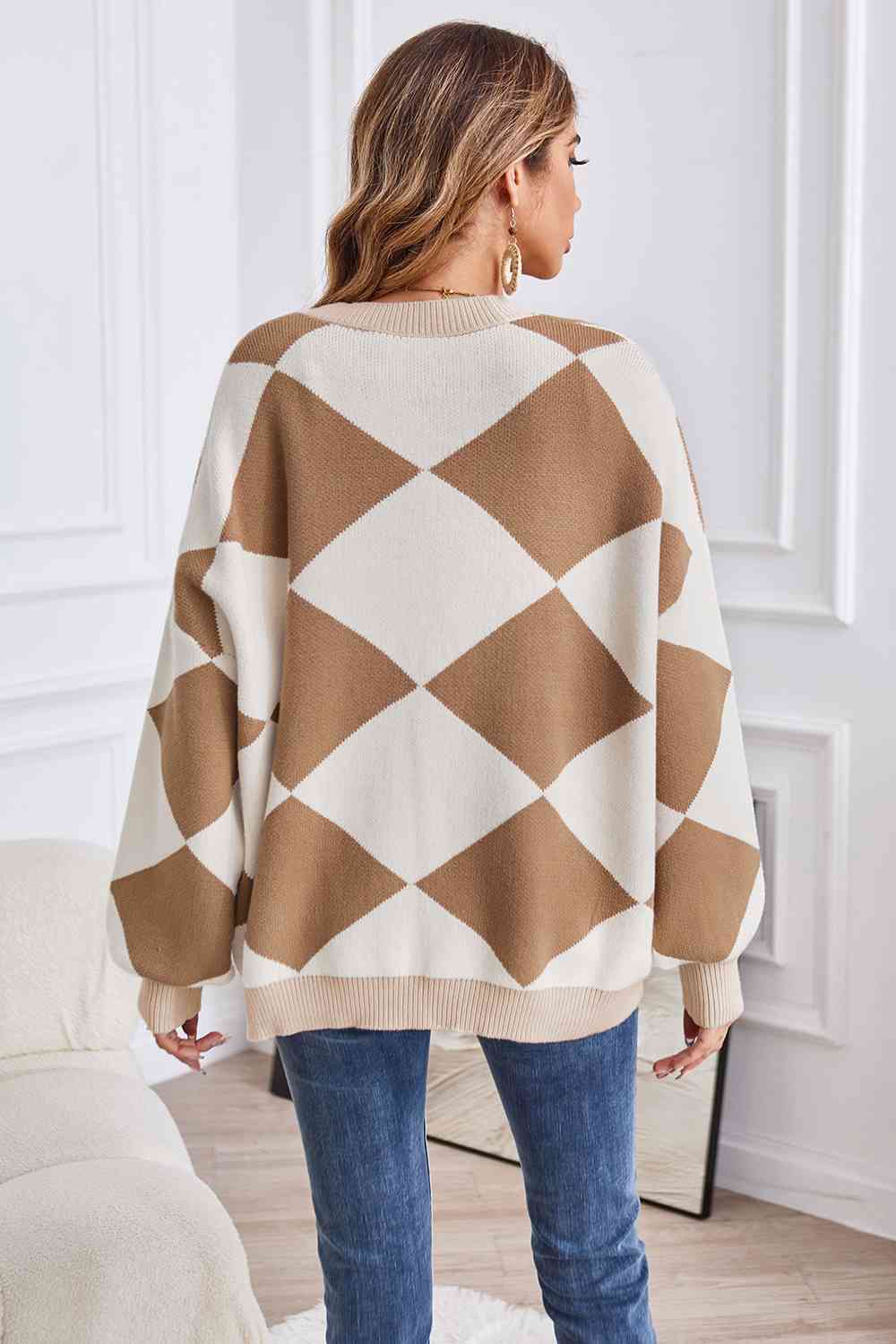 Geometric Lantern Cardigan | Multiple Colors