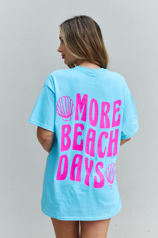 More Beach Days Oversized Graphic Tee