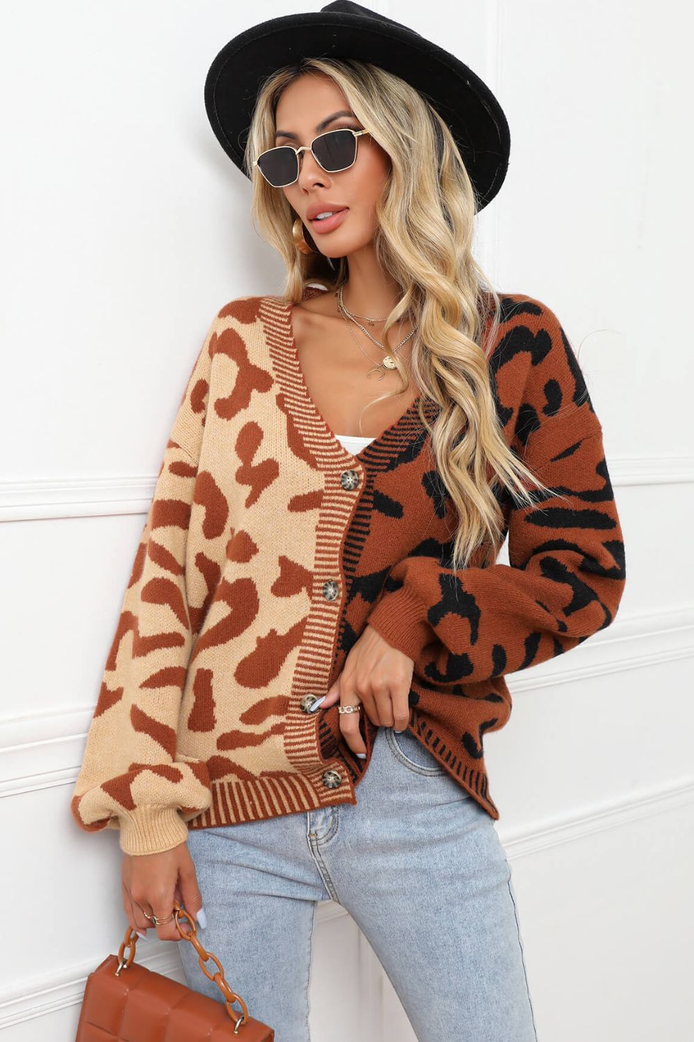 Leopard Ribbed Cardigan | Multiple Colors