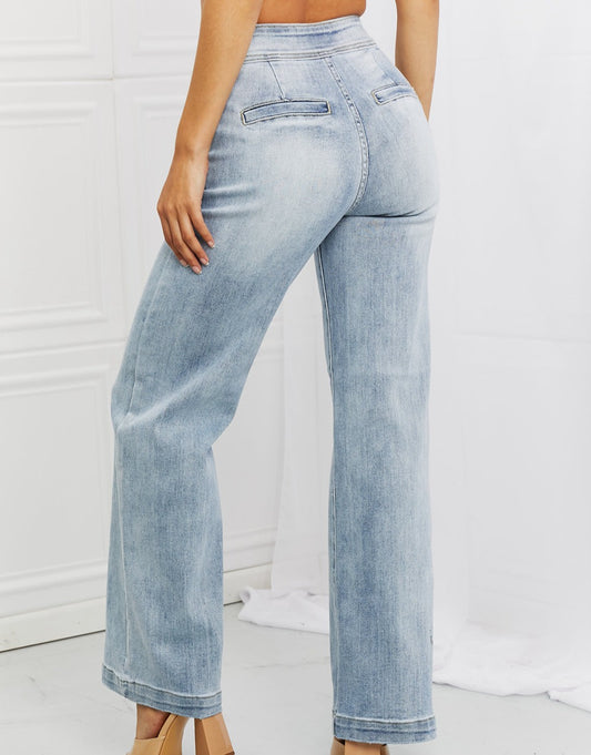 Luisa Wide Flare Jeans | Risen