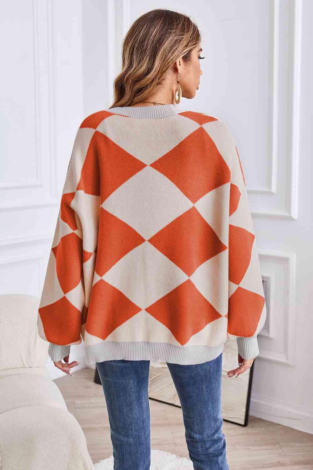 Geometric Lantern Cardigan | Multiple Colors