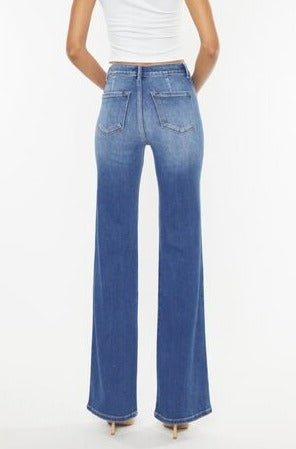 Ultra High-Waist Gradient Flare Jeans | Kancan