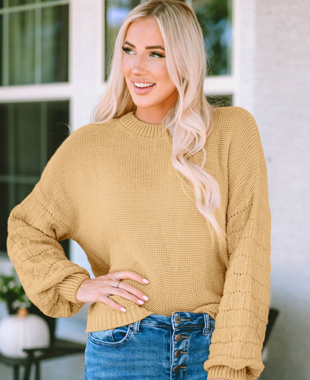 Ember Waffle-Knit Sweater | Multiple Colors