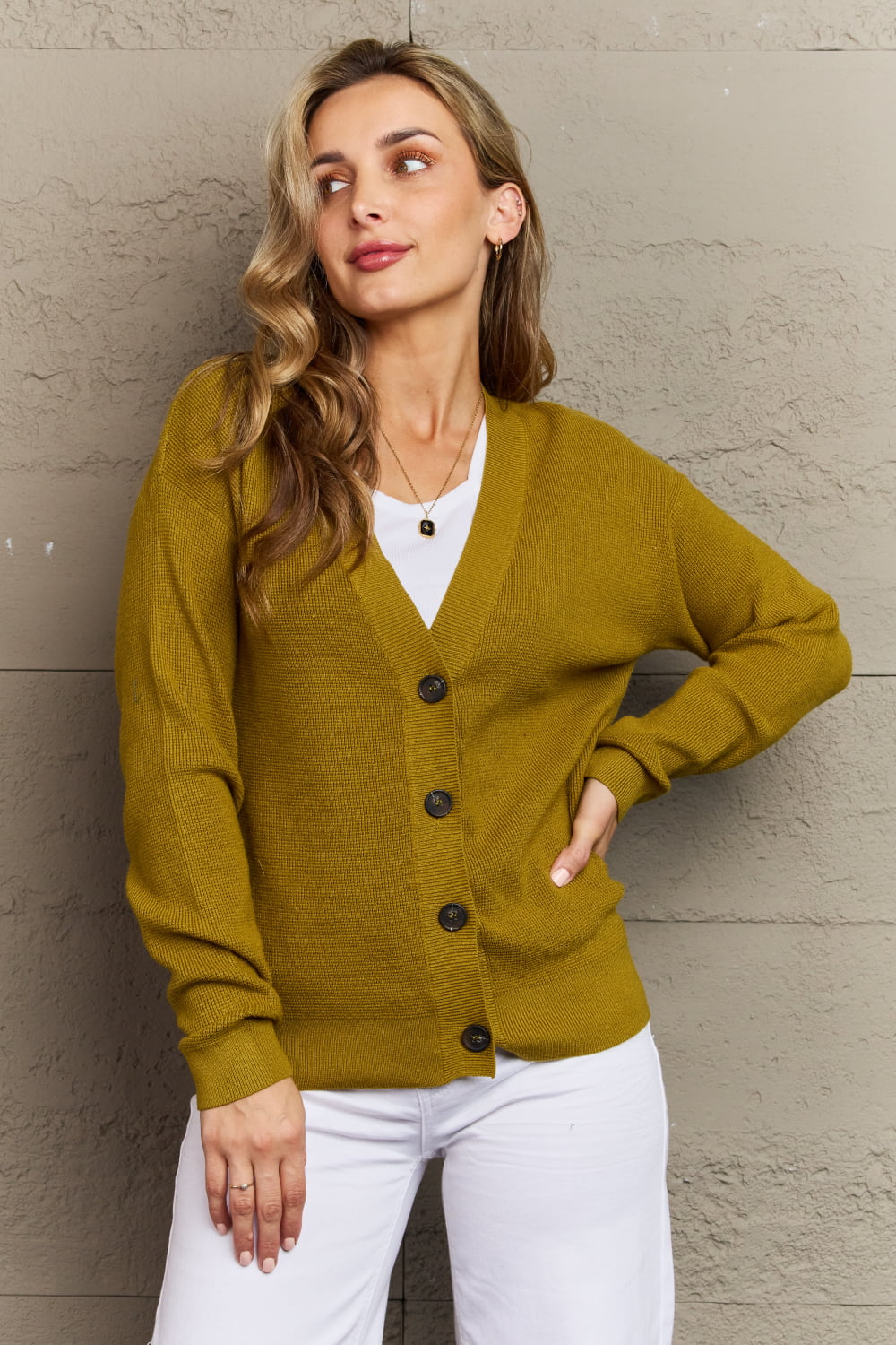 Kiss Me Tonight Cardigan | Chartreuse