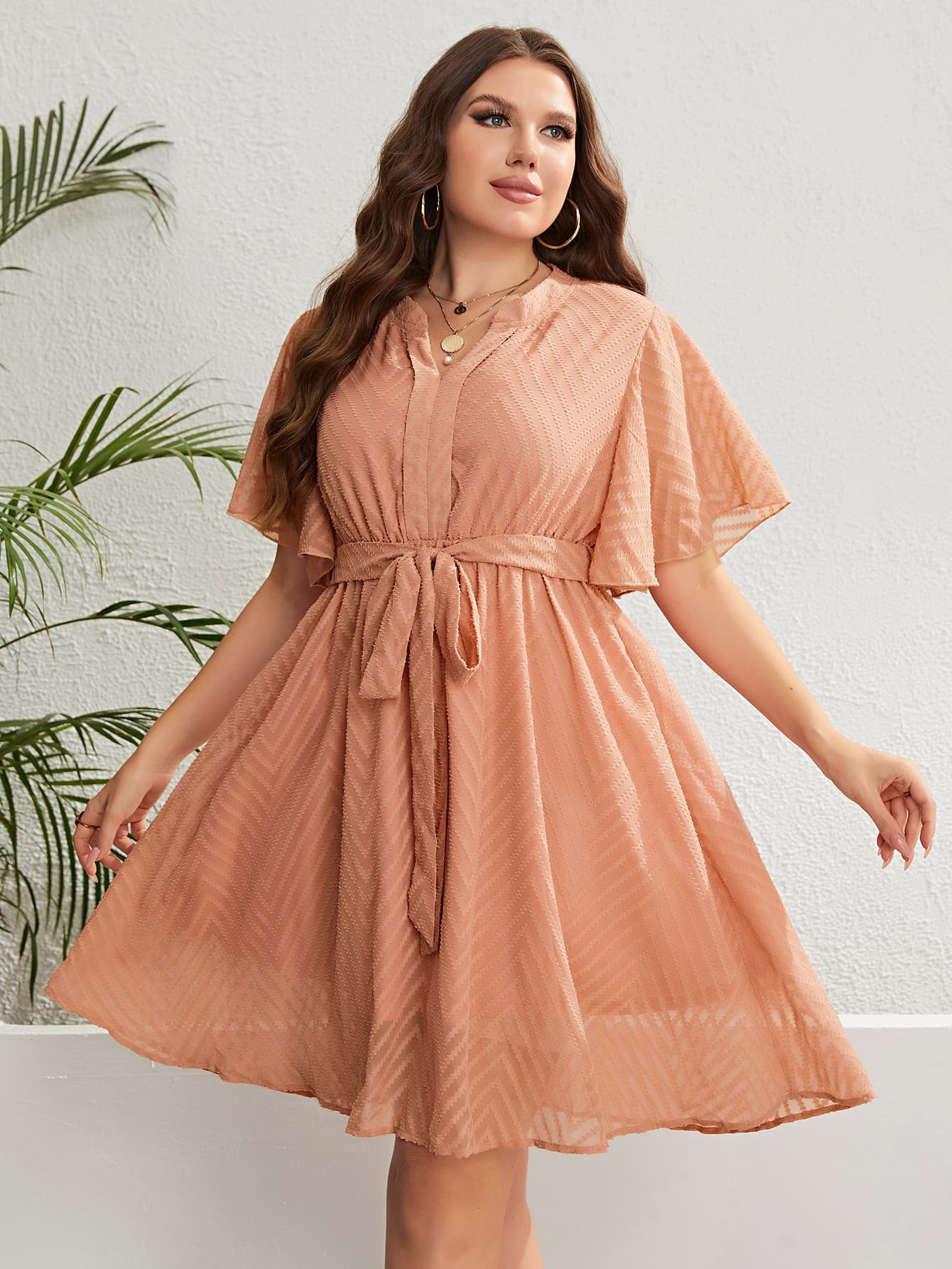Summer Peaches Dress | Curvy