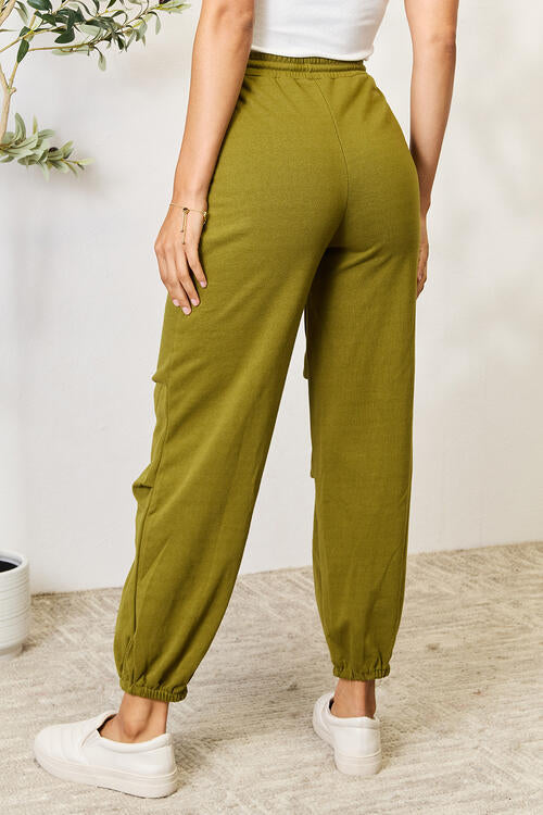 True Moss Drawstring Sweatpants