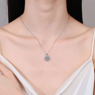 Moissanite Sterling Silver Necklace