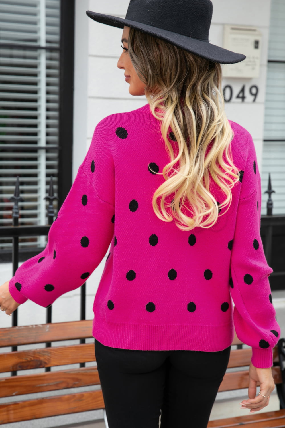 Polka Dot Run Around Sweater | Multiple Colors