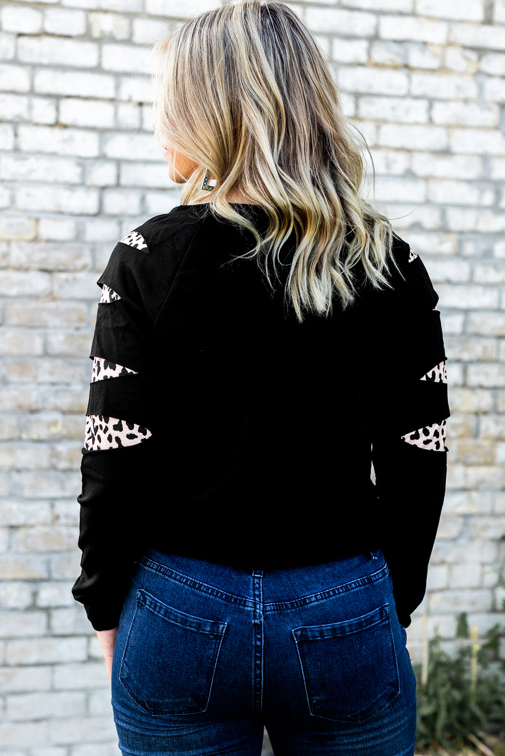 Leopard Patch Sweatshirt