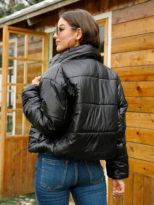 Here's To You Zip-Up Puffer Jacket