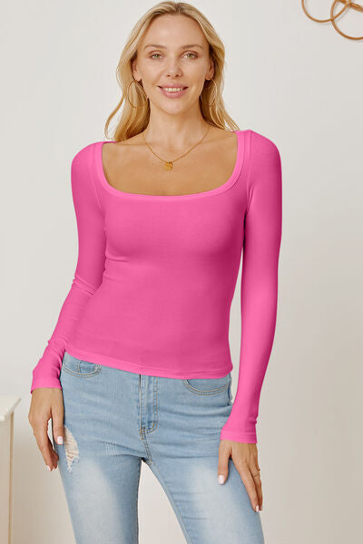 Back to the Basics Square Neck Top