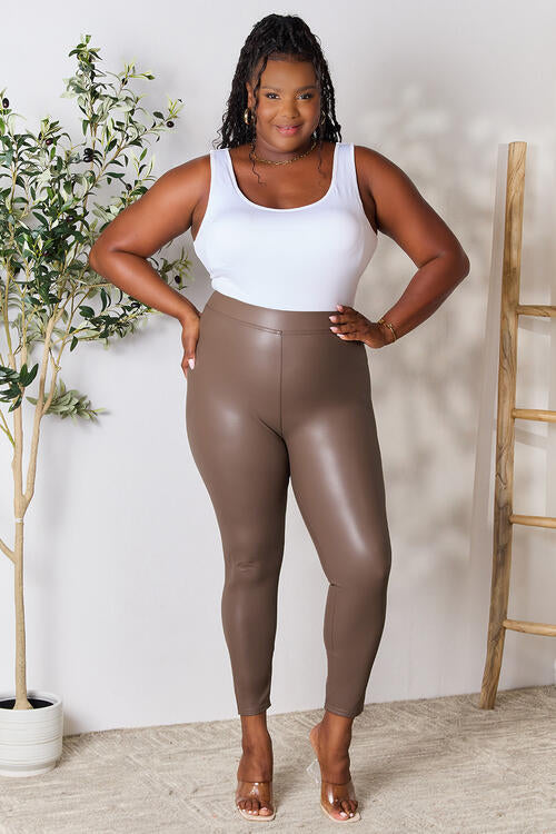 Caramel Creme High-Waisted Skinny Pants