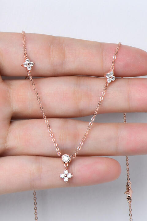 Moissanite Sterling Silver Necklace