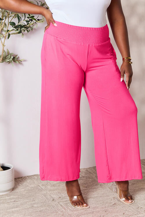 Smocked Wide Leg Pants | Multiple Colors