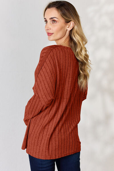 Back to the Basics Ribbed Long Sleeve Top