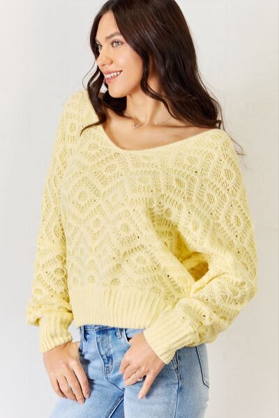 Pale Comparison Patterned Sweater