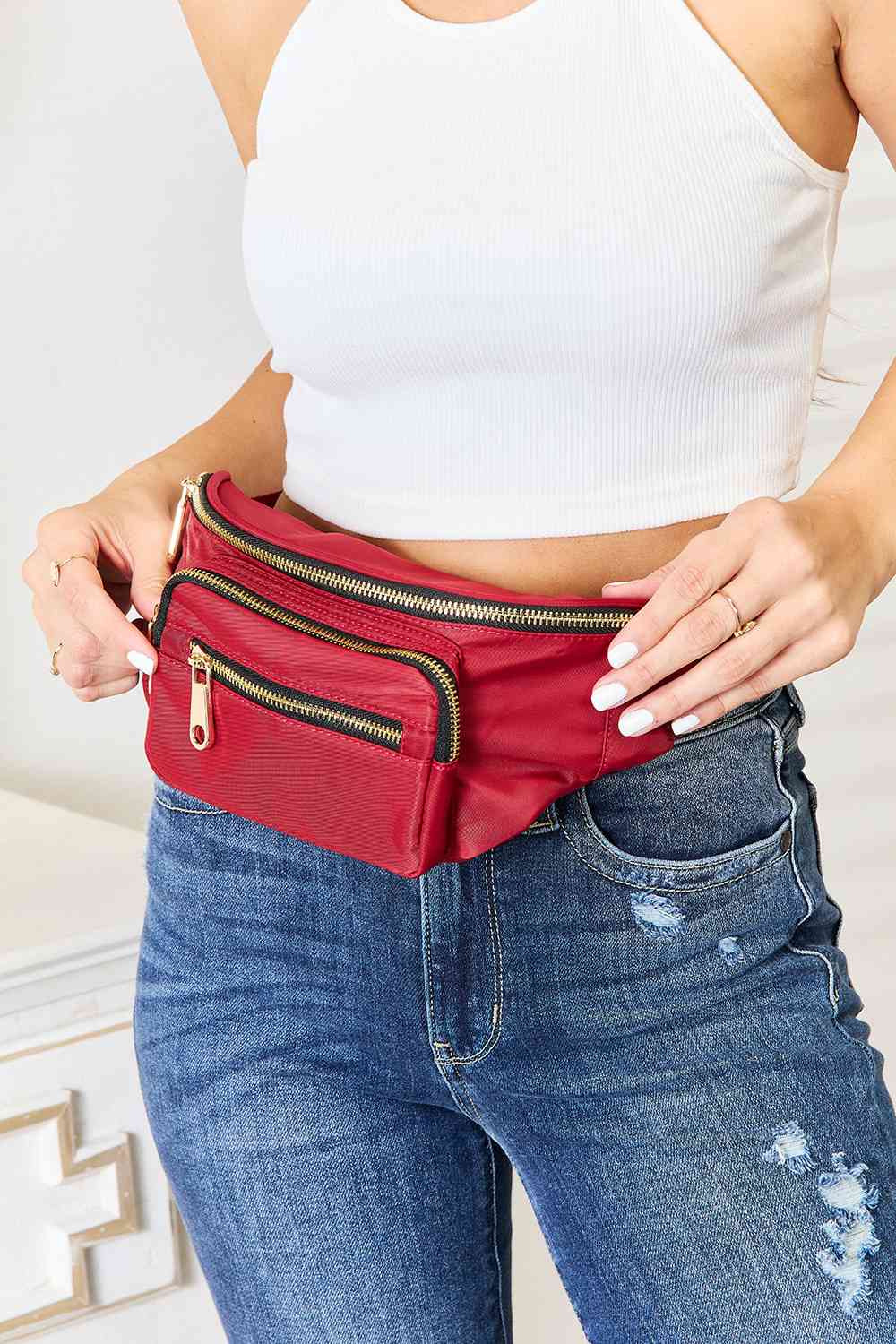 Nylon Fanny Pack | Red