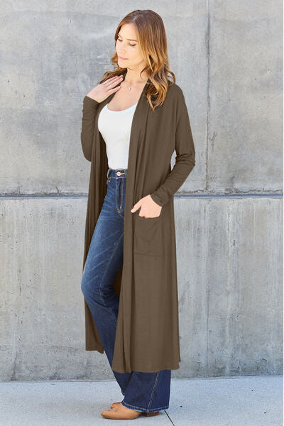 Open Front Long Sleeve Cover Up | Multiple Colors