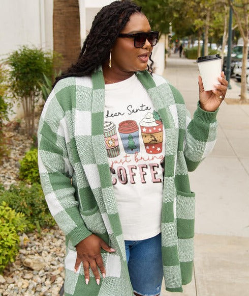 Dear Santa Bring Coffee Graphic Tee