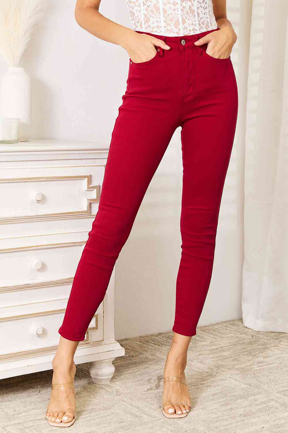 Scarlet High-Waisted Tummy Control Skinny Jeans | Judy Blue