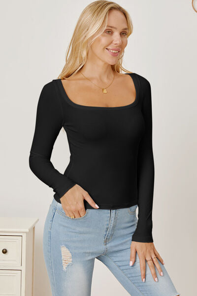 Back to the Basics Square Neck Top