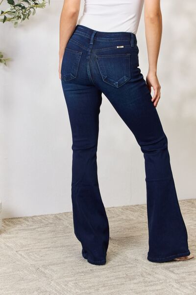 Distinctive Mid-Rise Flare Jeans | Kancan