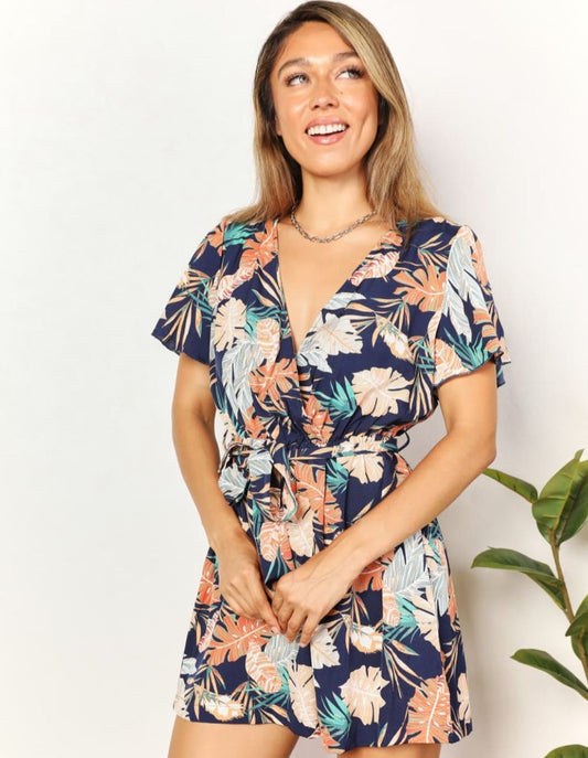 Botanical Surplice Romper